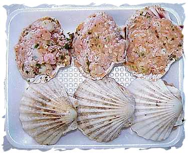 Frozen Stuffed Scallops